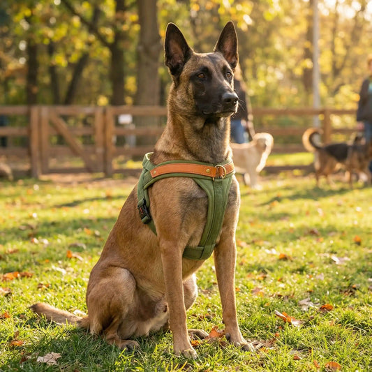 chien-malinois-harnais-pour-chien-parc