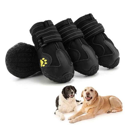 Guide des tailles bottines pour chien, tableau de mesures pour chaussures de protection, comment choisir la bonne taille de chaussures pour son animal, boutique Pitou et moi.